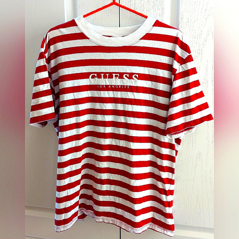 GUESS - Striped Iconic Tee [MED.]